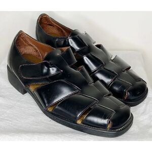 Hunter Bay Fisherman Leather Loafer Black Mens Size 9.5